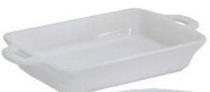 Staub Ceramic White Set of Four Mini Rectangular Casserole Dishes