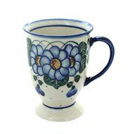 Polish Pottery Primrose Pedestal Mug