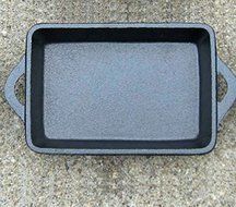 Old Mountain Rectangle Single Serve Cast Iron Dishes - Preseasoned Set of 6 N2
