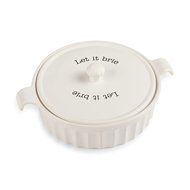 Mud Pie Brie Baker Set, White N2