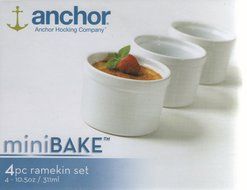 Anchor Hocking 95927 Ceramic 3.5 Qt. White Oblong Baking Dish N3