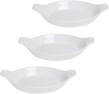 Anchor Hocking 95927 Ceramic 3.5 Qt. White Oblong Baking Dish N5