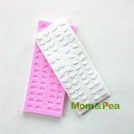 Mom&amp;pea 0522 Eyes Lace Shaped Silicone Mould for Fondant Cake Sugar Paste Cake Decoration 3d Cake Toppers Mold... N3