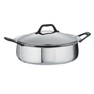 Tramontina Limited Editions Barazzoni 5.5 Quart Stainless Steel Covered Tri-Ply Clad Casserole