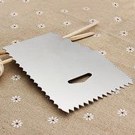 Bluelover Aluminum Cake Cream Scraper Baking Tool Cake Decorating Tool N2