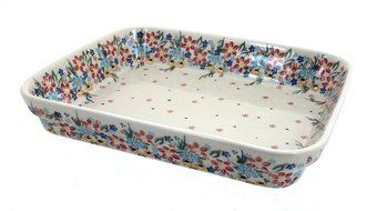 Polish Pottery Tara Medium Rectangular Baker