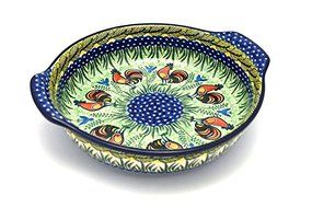 Polish Pottery Baker - Round with Grips - Large - Unikat Signature U2663
