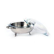 Star Home Georgian Round Server with 2-Quart Covered Baker