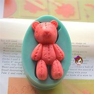 "Silicone 3D Bear Fondant Mold Cake Decoration DIY Mold Mould" shopping N6