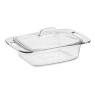 Easy Grab&trade; 2-Quart Covered Glass Casserole comes in Non-porous glass