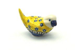Polish Pottery Bird Figurine - Sunburst