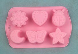 DGI MART Kitchen Party Use 6 Cavities Adorable Insects Butterfly Moon Star Shape Chocolate Sugar Ice Cake Decorating...