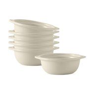 Tuxton Home Mini Casserole/Dessert Crock, Dark Chocolate, Set of 4; Restaurant Grade Nonporous Virtrified China... N2