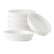 Tuxton Home Mini Casserole/Dessert Crock, Dark Chocolate, Set of 4; Restaurant Grade Nonporous Virtrified China... N4