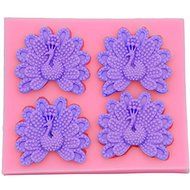 Mr.S Shop 3D 4PCS Peacock Shape Silicone Mold Candy Jelly DIY Sugarcraft Mold Cookware Dining Tools