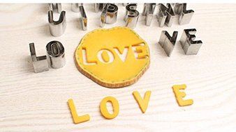 DIY Stainless Steel Cake Cookie Biscuit Mould 26pcs English Letters Shape Fondant Cutter Baking Accessories N3