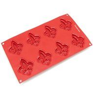 Freshware SL-126RD 8-Cavity Silicone Holiday Christmas Tree Muffin, Brownie, Cornbread, Cheesecake, Pudding, Jello... N8