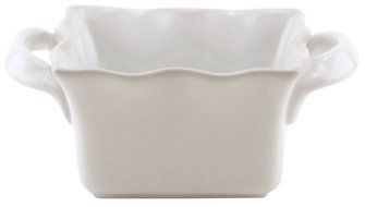 BIA Cordon Bleu Wavy Collection 52-Ounce Square Baker with Handles, White