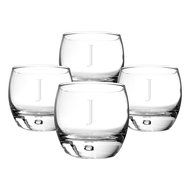 Cathy's Concepts Personalized Heavy Based Whiskey Glasses, Set of 4, Letter A N43