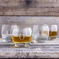 Cathy's Concepts Personalized Heavy Based Whiskey Glasses, Set of 4, Letter A N48