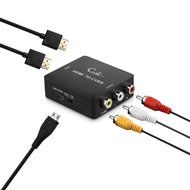 Cingk HDMI To 3RCA Composite Video Audio AV/CVBS Component Converter Adapter with High Speed HDMI Cable, RCA Cable