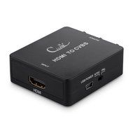 Cingk HDMI To 3RCA Composite Video Audio AV/CVBS Component Converter Adapter with High Speed HDMI Cable, RCA Cable N2
