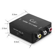 Cingk HDMI To 3RCA Composite Video Audio AV/CVBS Component Converter Adapter with High Speed HDMI Cable, RCA Cable N3