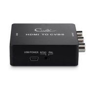 Cingk HDMI To 3RCA Composite Video Audio AV/CVBS Component Converter Adapter with High Speed HDMI Cable, RCA Cable N6