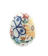 Polish Pottery Butterfly Small Decorated Egg
