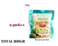 6 x Agar Agar Gelatin Dietary Fiber Jelly Powder Best Quality Agar-Agar