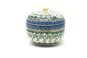 Polish Pottery Apple Baker - Large - Wisteria