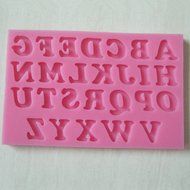 Bhbuy Silicone Alphabet Letter Trays Chocolate Mold Cake Fondant Decorating Tools N2