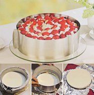 Adjustable Cake Setting Ring by Fansheng,Retractable Stainless Circle Mousse Ring Adjustable Cake Pan Size Mold...