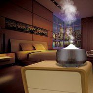 Aromatherapy Essential Oil Diffuser Simmper 250ml Ultrasonic Cool Mist Aroma Air Humidifier with 7 Color Changing... N5