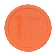 Pyrex 323-PC 1.5qt Round Orange Storage Lid for Glass Bowl (4 Pack) N2