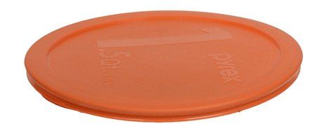 Pyrex 323-PC 1.5qt Round Orange Storage Lid for Glass Bowl (4 Pack) N3