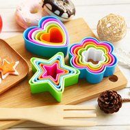 Jojoshine star,heart,round Fondant Cake Cookie Sugarcraft Cutter Decorating Mold Set N2