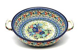 Polish Pottery Baker - Round with Handles - Large - Unikat Signature U4695