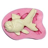 Party Supplies 3D Fish Silicone Fondant Mold Cake Decorating Mould Goldfish Silicone Chocolate Mold For Cake Sugar...