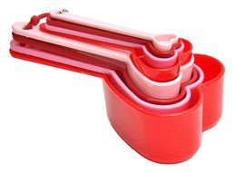 2 SETS Heart Shaped Measuring Cups and Measuring Spoon Set Best Valentine Day Gift Set for Her Wife Mother in... N3