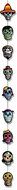 Beistle Day of The Dead Stringer, 6-Feet 6-Inch