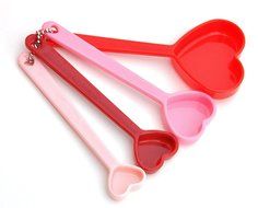 2 SETS Heart Shaped Measuring Cups and Measuring Spoon Set Best Valentine Day Gift Set for Her Wife Mother in... N5