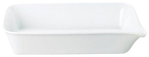 KAHLA Five Senses Medium Baking Dish 11 by 7-1/2 Inches, White Color, 1 Piece