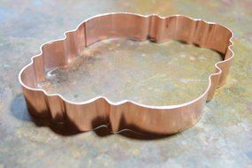 Fancy Oval Plaque Cookie Cutter N3