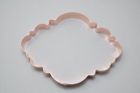 Fancy Oval Plaque Cookie Cutter N4