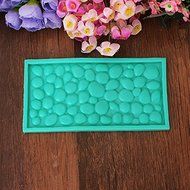 "Cobblestone Wall Fondant Cake Decoration Mould Silicone Cake Mold" shopping N4