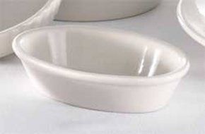 Don Quality 9 Ounce Bright White Baker Dish (6.125 in x 3.75 in) - Set of 4