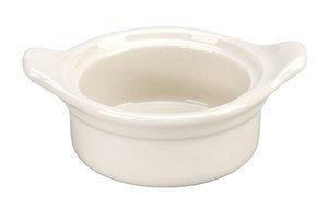 Vertex China VRE-133 Vista Casserole with Handles, 6-3/8", 9 oz., Bone White (Pack of 24)
