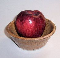 "ABC Products " - Single Apple Baking Bowl and Serving Bowl - Made of Clay - Many Other Uses For This Bowl - (... N6