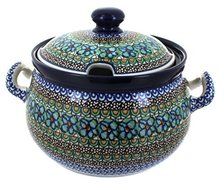 Polish Pottery Mardi Gras Soup Tureen